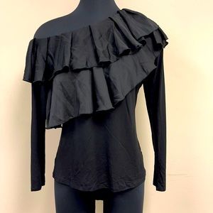 Vince Camuto Ruffled Off-The-Shoulder Size S